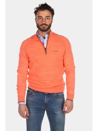 NZA Trui KUROW 23BN406 1306 BURNED ORANGE