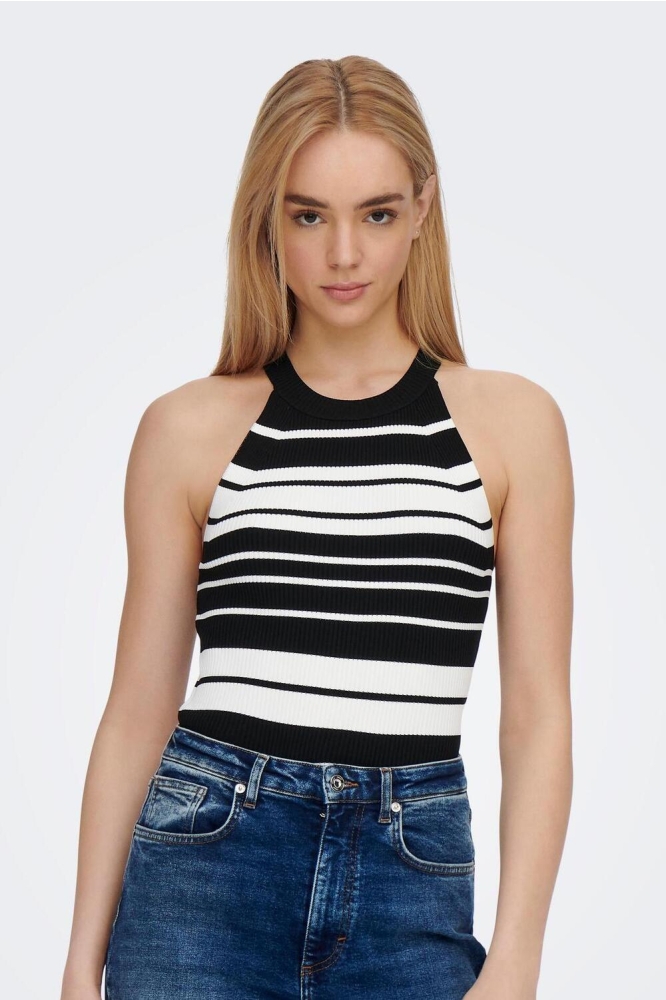 ONLEDNA HALTERNECK TOP KNT NOOS 15277548 Black/CLOUD DANC