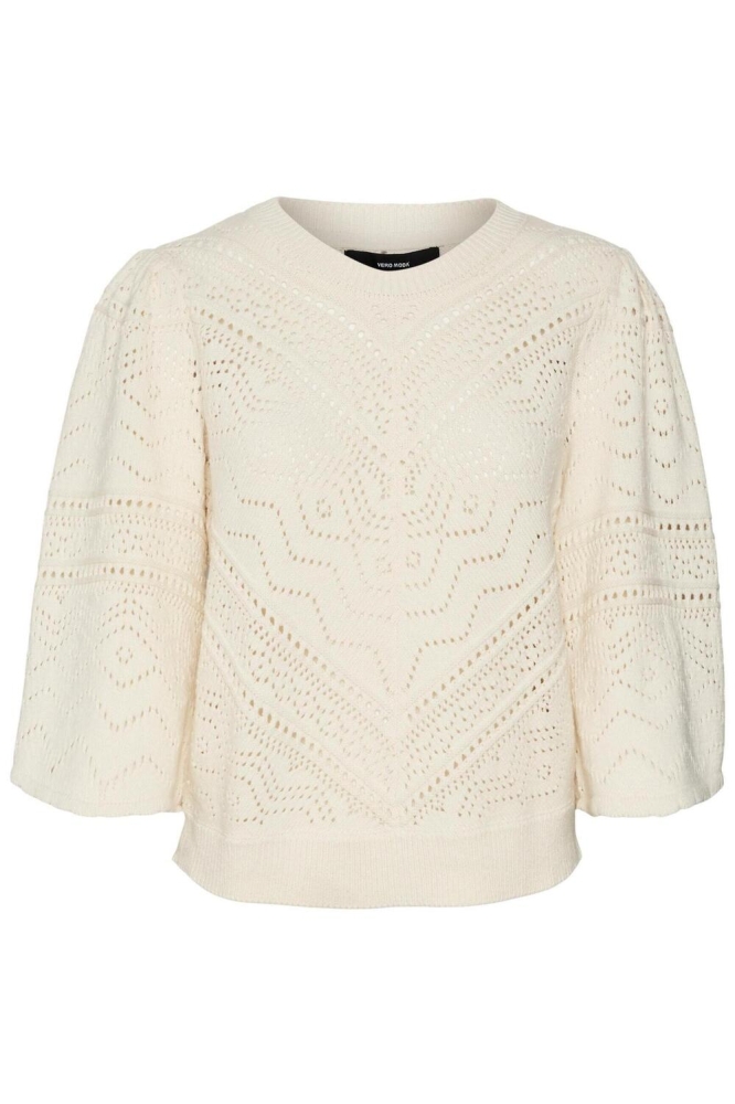 VMBERNADETTE 2/4 O-NECK PULLOVER BO 10283016 BIRCH