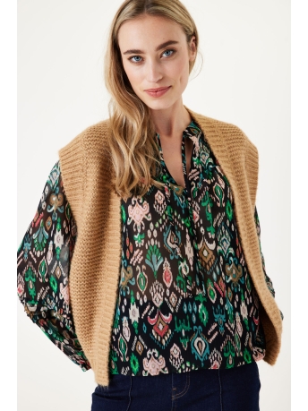 Garcia Vest GEBREID GILET I30053 4167 GOLDEN BROWN