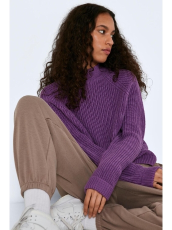 Noisy may Trui NMSIESTA L/S HIGH NECK KNIT 27005510 Amaranth Purple/SWEET LAVE