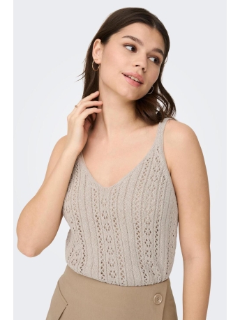 Only Top ONLLYZET LIFE S/L TOP KNT NOOS 15277573 Pumice Stone