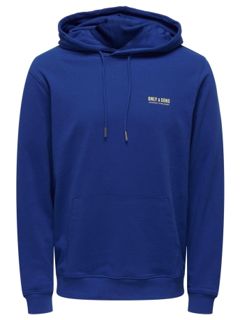 Only & Sons Trui ONSALBERTO NEW LOGO HOODIE SWEAT 22027703 SODALITE BLUE