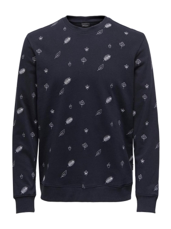 Only & Sons Trui ONSCAMDEN REG NEW AOE CREW SWEAT 22027704 Dark Navy