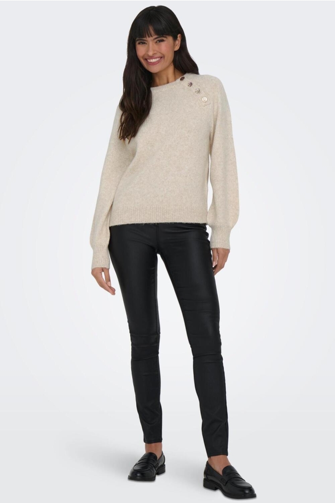 Only beige dames trui