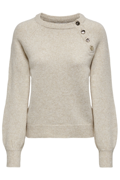 Only beige dames trui | Vooraanzicht