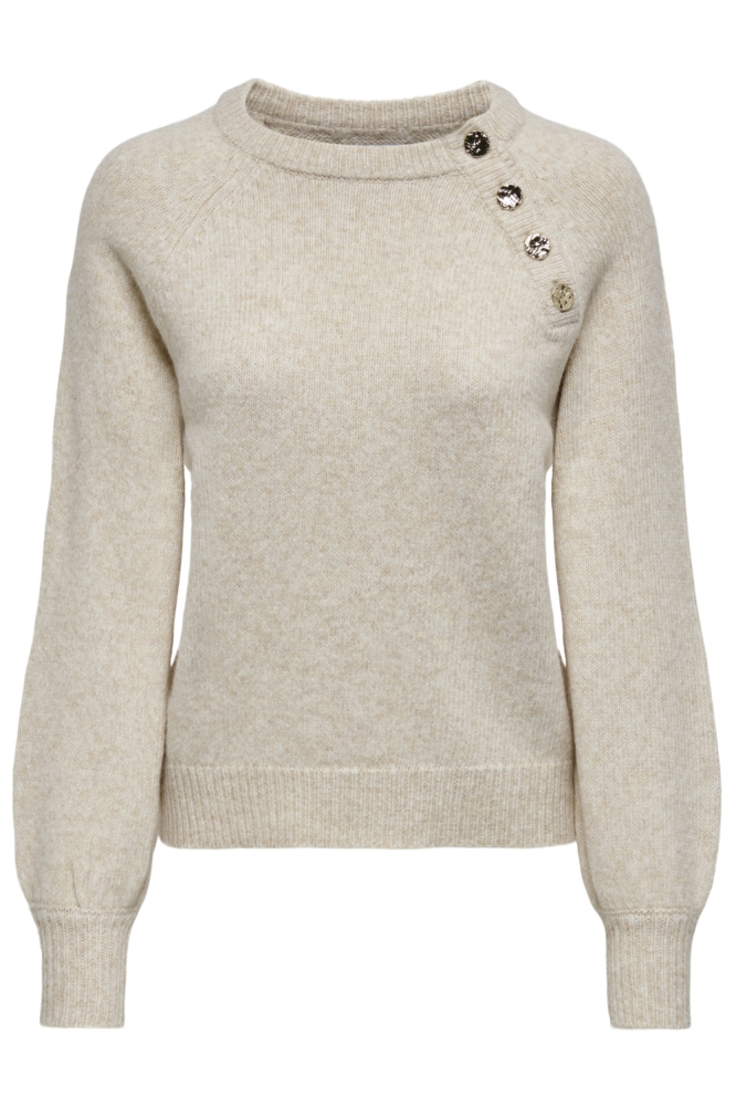 Only beige dames trui | Vooraanzicht