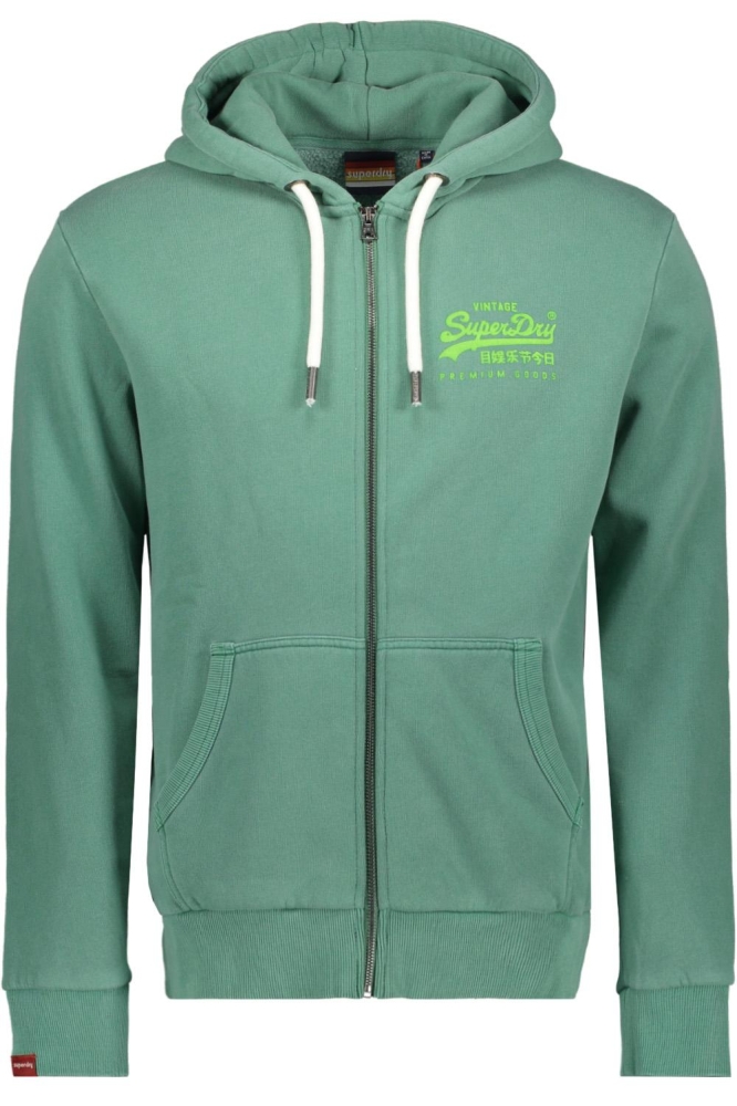 VINTAGE VL NEON ZIPHOOD M2012905A GALVANISED GREEN