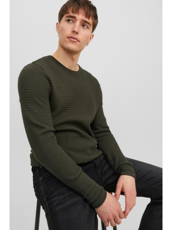 Jack & Jones Trui JPRBLUMIGUEL KNIT CREW NECK NOOS 12238557 GRAPE LEAF