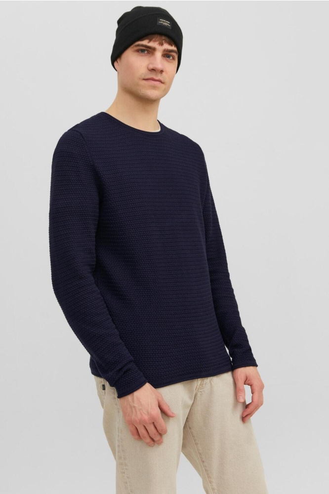 JPRBLUMIGUEL KNIT CREW NECK NOOS 12238557 MARITIME BLUE