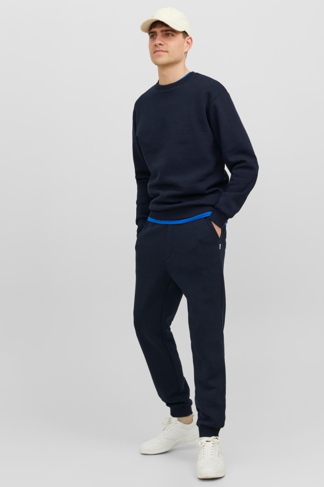 JJEBRADLEY SWEAT CREW NOOS 12249341 NAVY BLAZER