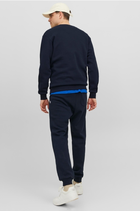 Jack & Jones blauwe heren sweater | Model achteraanzicht