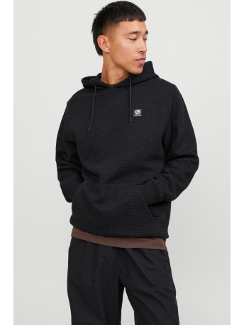 Jack & Jones Trui JCOSTRUCTURED SWEAT HOOD SMU 12245754 BLACK
