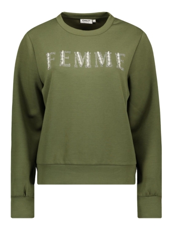 Only Trui ONLMAYRA L/S SHINE O-NECK SWT 15307793 Winter Moss/Femme