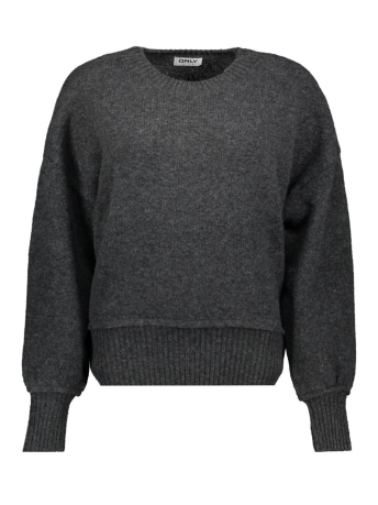 Only Trui ONLHAZEL LS O-NECK BF KNT 15306536 Dark Grey/Melange