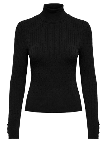 Only Trui ONLLORELAI LS CABLE ROLLNECK KNT 15306928 BLACK