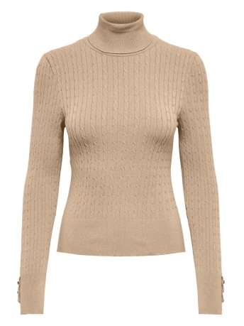 Only Trui ONLLORELAI LS CABLE ROLLNECK KNT 15306928 IRISCH CREAM