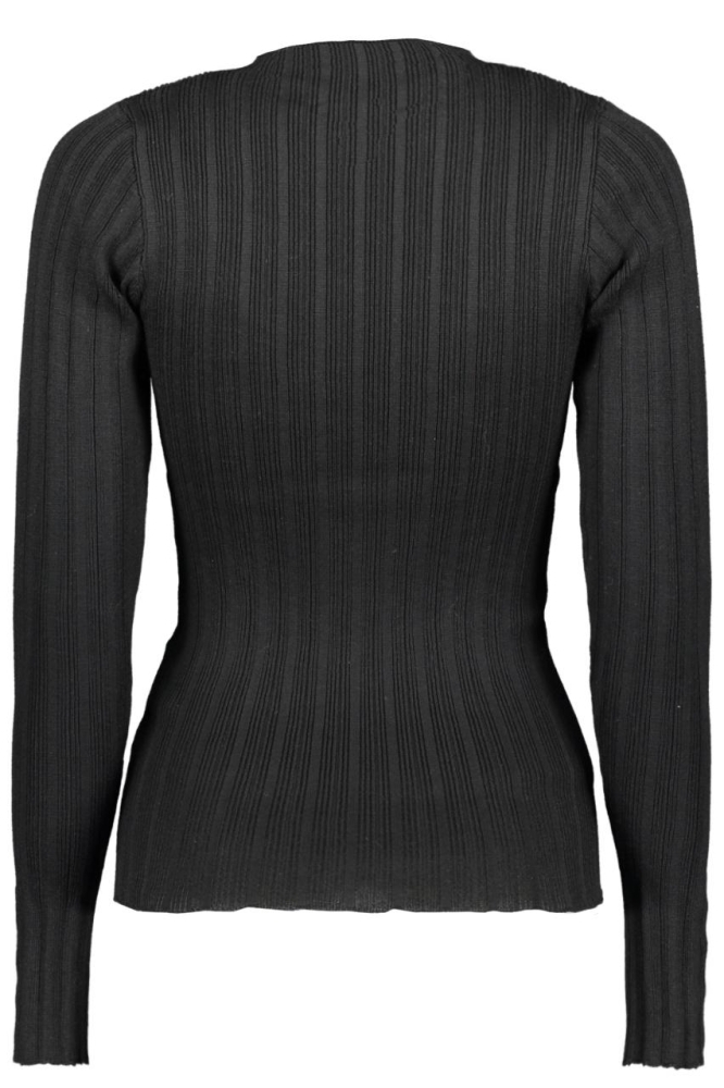 ONLDIMA LIFE LS BUTTON O-NECK KNT 15306467 BLACK