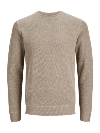 Jack & Jones Trui JPRBLUCAMERON KNIT CREW NECK CH 12247597 Greige/Melange