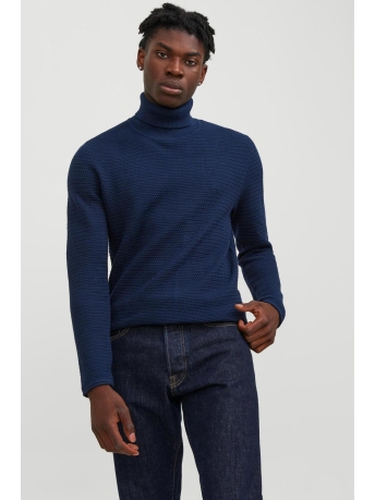 Jack & Jones Trui JPRBLUMIGUEL KNIT ROLL NECK 12249307 Maritime Blue/Maritime N