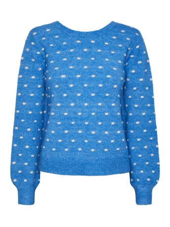 Pieces Trui PCJESSICA LS REVERSIBLE KNIT BC 17141384 French Blue