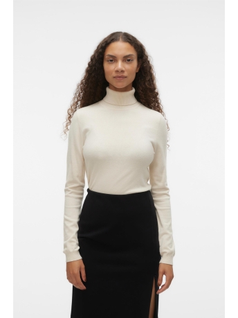 Vero Moda Trui VMHAPPINESS LS ROLLNK PULLOVE GA BO 10296195 Birch