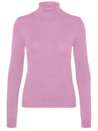 Vero Moda Trui VMHAPPINESS LS ROLLNK PULLOVE GA BO 10296195 Pastel Lavender