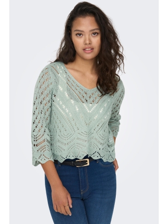 Jacqueline de Yong Trui JDYNEW SUN 3/4 CROPPED PULLOVER KNT 15212788 Jadeite
