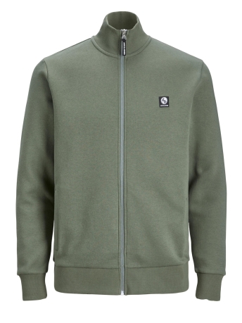Jack & Jones Vest JCODUST SWEAT ZIP HIGH NECK SN 12240205 Agave Green