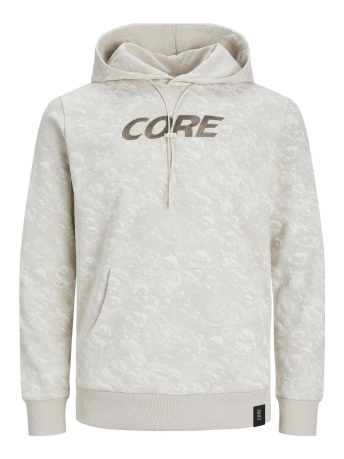 Jack & Jones Trui JCOAOP LUNER SWEAT HOOD SMU 12252388 Moonbeam