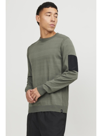Jack & Jones Trui JCOLEAD AIR KNIT CREW NECK 12252853 Agave Green