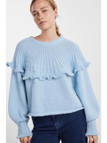 Pieces Trui PCSIKKA LS ONECK KNIT BC 17143485 Angel Falls