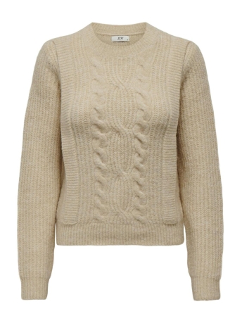 Jacqueline de Yong Trui JDYSKITTY L/S O-NECK CABLE PULLOVER 15309453 Tapioca