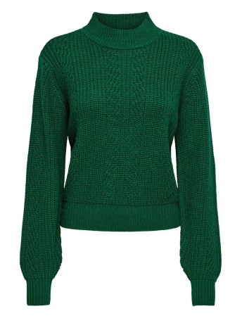 Jacqueline de Yong Trui JDYJUSTY L/S HIGH NECK CABEL PULL K 15305467 Evergreen