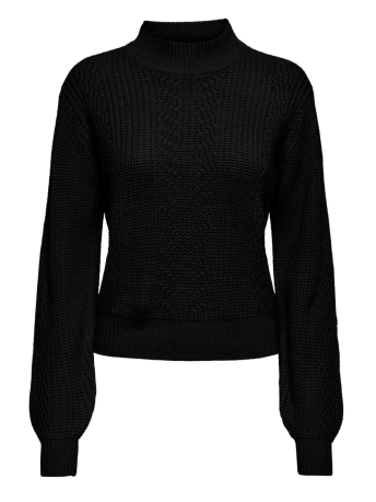 Jacqueline de Yong Trui JDYJUSTY L/S HIGH NECK CABEL PULL K 15305467 Black