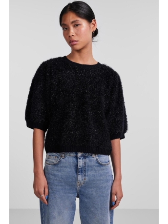 Pieces Trui PCFEE SS O-NECK KNIT 17145408 Black