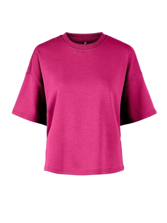 Pieces T-shirt PCCHILLI SUMMER 2/4 LOOSE SWEAT NOO 17118870 Beetroot Purple