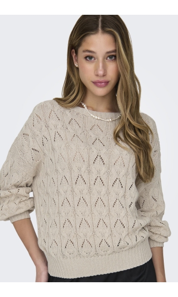 ONLBRYNN LIFE STRUCTURE L/S PUL KNT 15222853 PUMICE STONE
