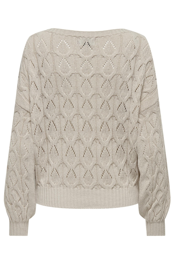 Only beige dames trui | Achteraanzicht