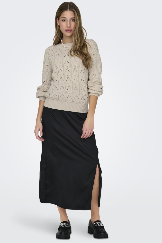 Only beige dames trui | Model