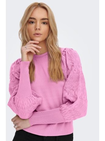 Only Trui ONLMELITA L/S O-NECK PULLOVER KNT N 15235327 Fuchsia Pink