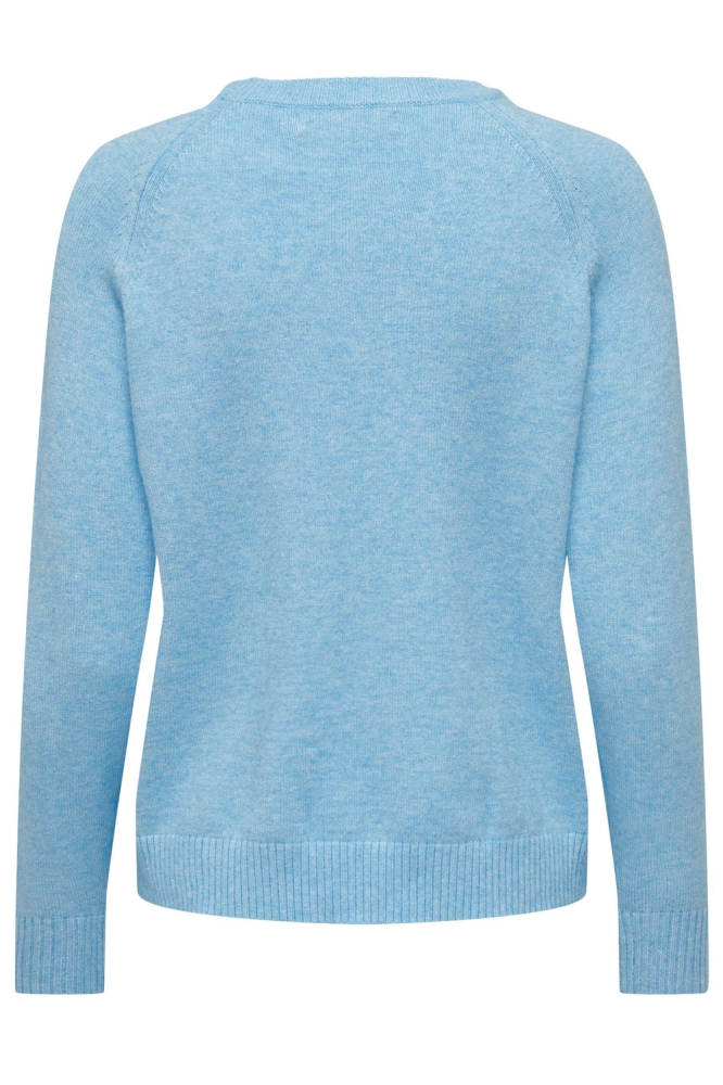 Only blauwe dames trui | Achteraanzicht
