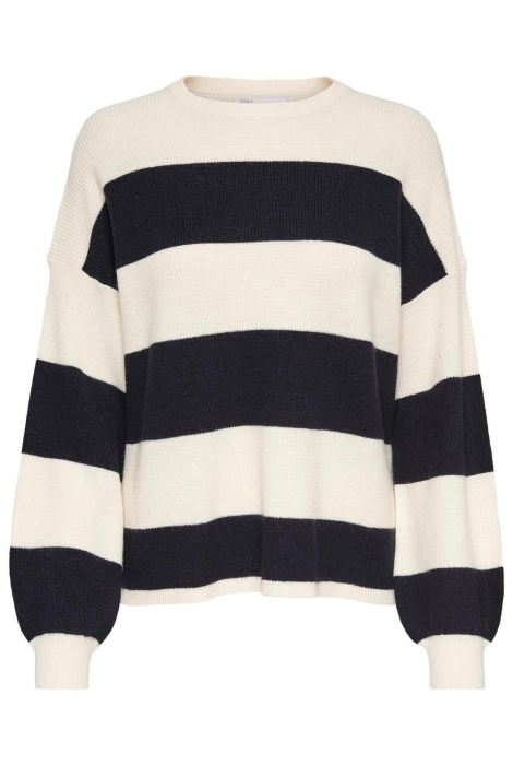 Only onlatia l/s stripe pullover knt noo