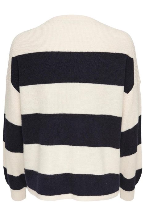 Only onlatia l/s stripe pullover knt noo