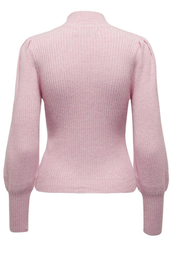 ONLKATIA L/S HIGHNECK PULLOVER KNT 15232494 Light Pink/Melange