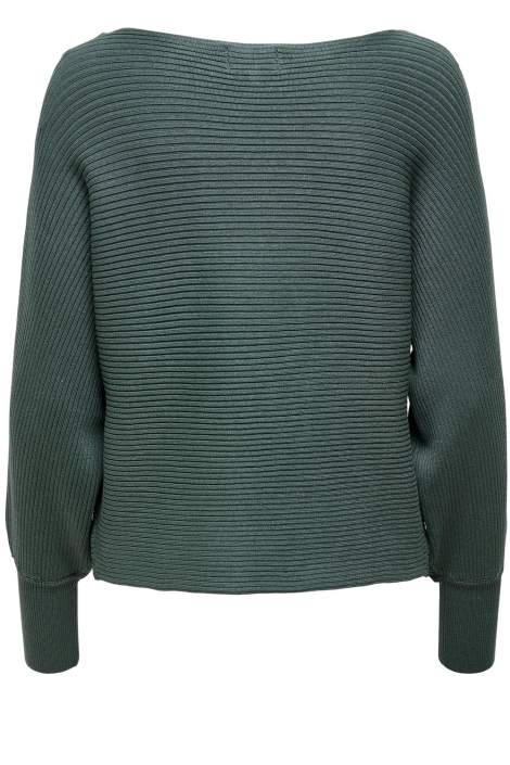 Only groene dames trui | Achteraanzicht