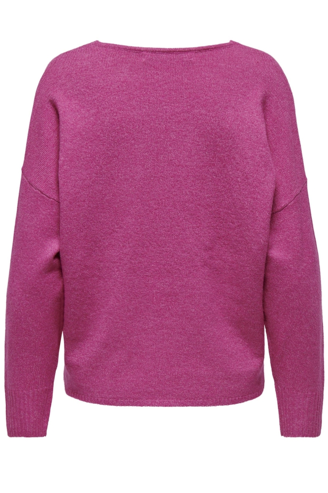 Only roze dames trui | Achteraanzicht