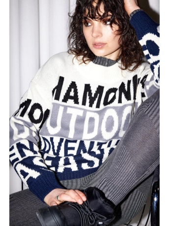 Noisy may Trui NMSKI L/S O-NECK KNIT 27029072 Pearled ivory/FROST GRAY