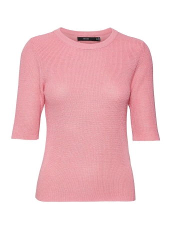 Vero Moda Trui VMNEWLEXSUN 2/4 TIGHT O-NECK BLOU GA REP 10287222 SACHET PINK