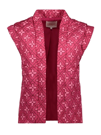 Only Vest ONLCEMMA AOP QUILT VEST PNT 15311246 FUCHSIA PINK